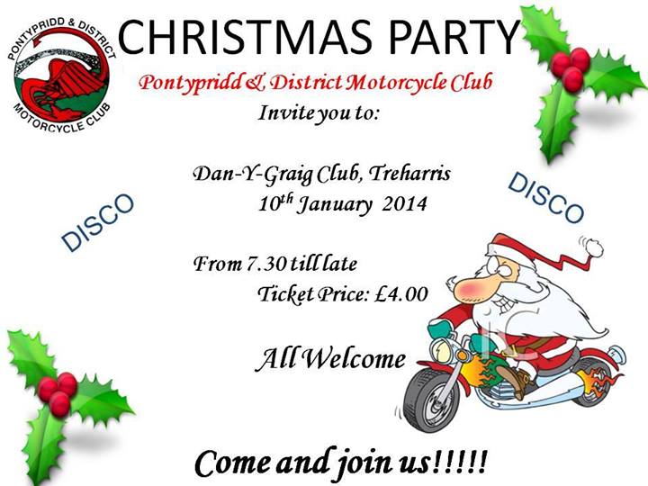 Pontypridd & District MCC Christmas Party