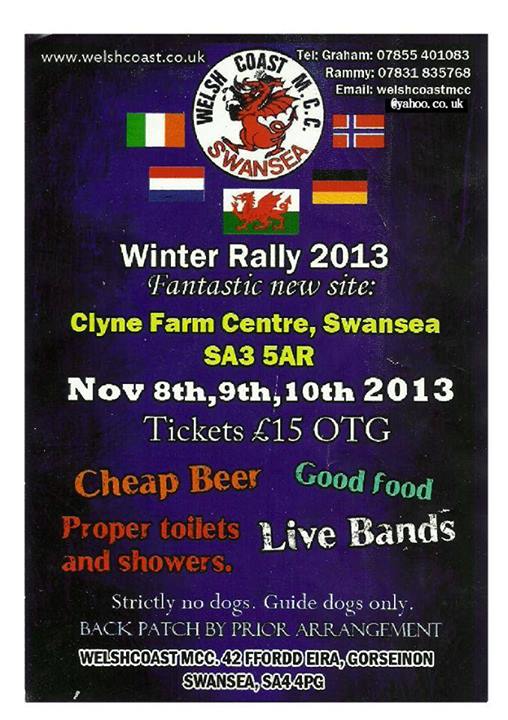 Welsh Coast MCC Winter Rally