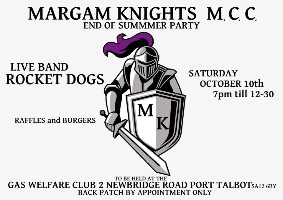 Margam Knights Sixth oct party